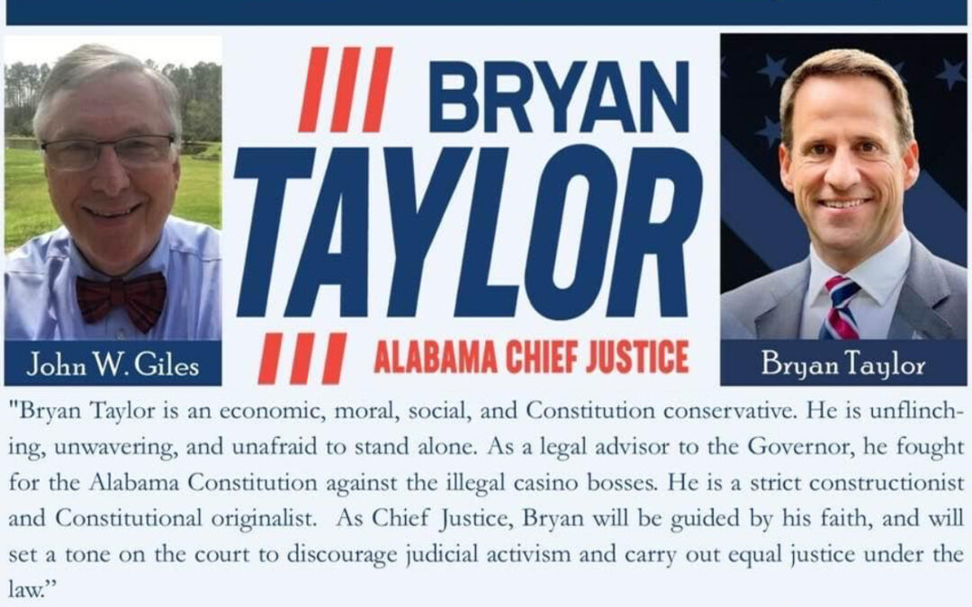Former Christian Coalition Leader Endorses Bryan Taylor